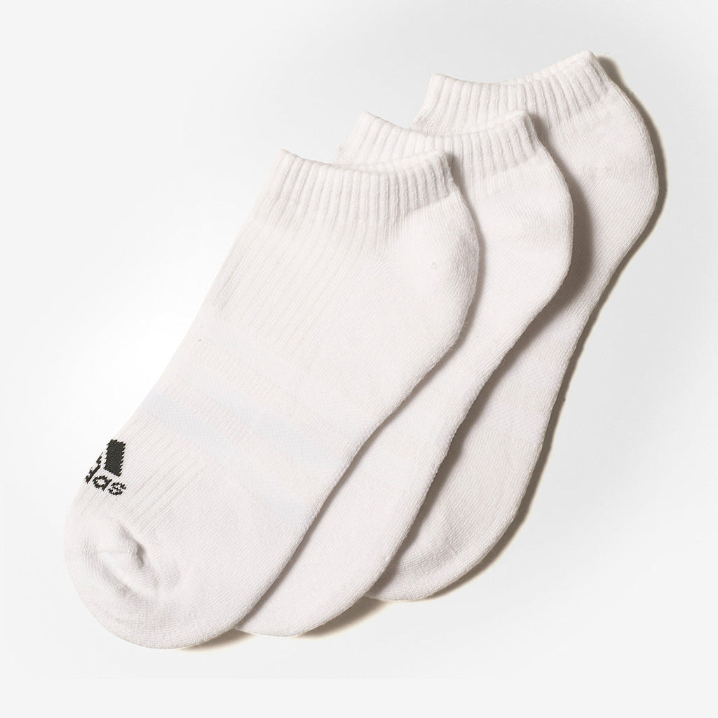 adidas 3 Stripe Performance No Show Socks 3 Pack