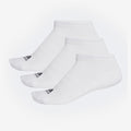 adidas 3 Stripe Performance No Show Socks 3 Pack