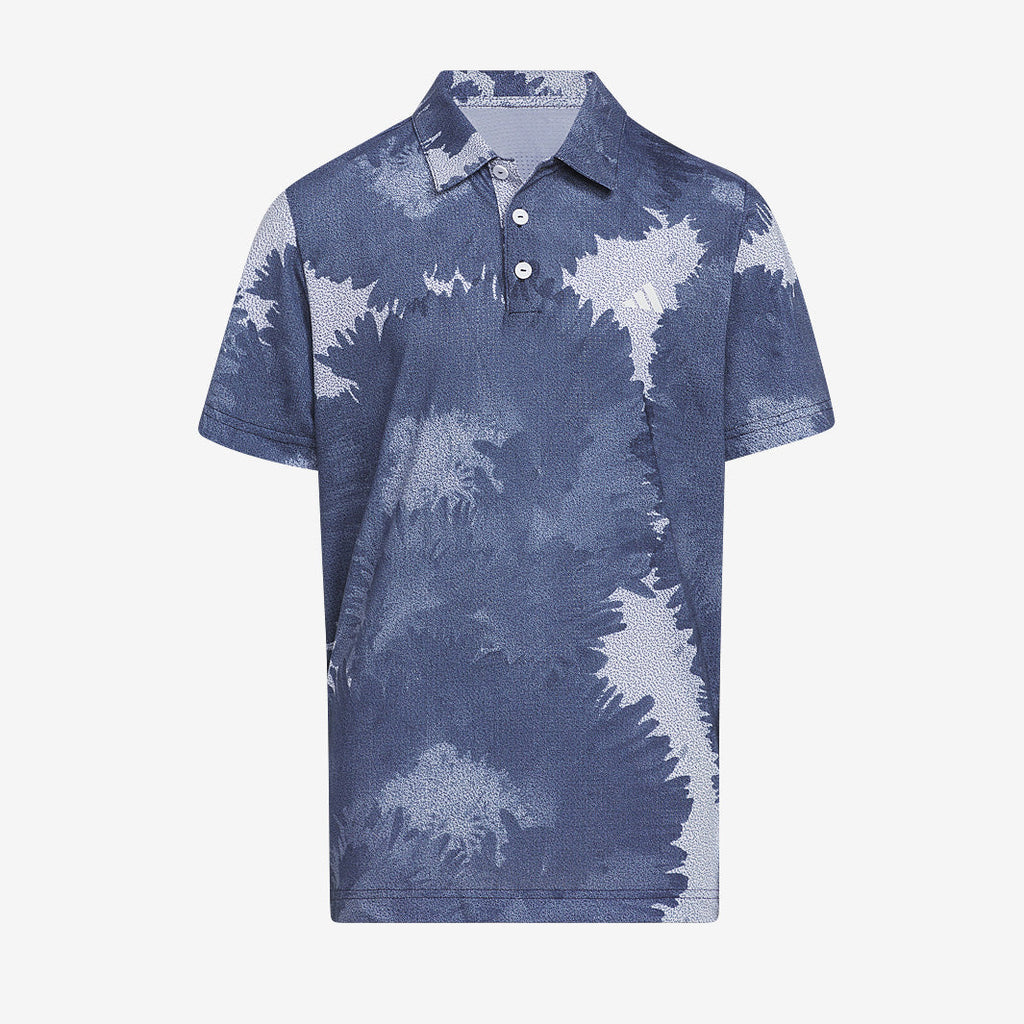 adidas Boys Flower Mesh Golf Polo Shirt
