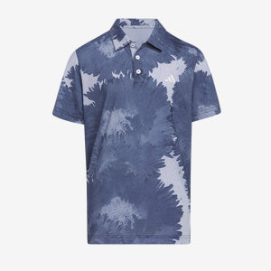 adidas Boys Flower Mesh Golf Polo Shirt