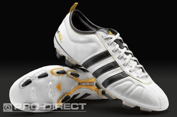 adidas adiPure IV TRX FG Football Boots - White/Gold - White-Black
