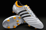 adidas adiPure 11Pro SL TRX FG Boots - White/Black/Gold - Running White-Black