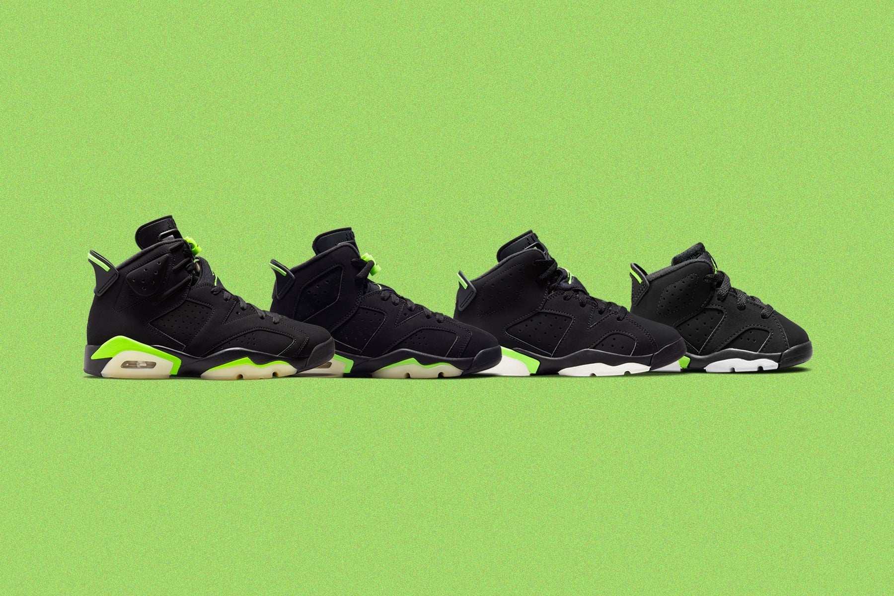 Air Jordan 6 Retro - Black/Electric Green