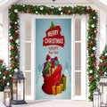 Bundle Gifts Blue Forest Merry Christmas Door Cover